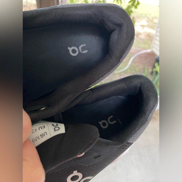 OC Men’s 9 On Cloud Cloudflyer 4 Black/White Athletic Running Sneakers Shoes - Picture 10 of 11